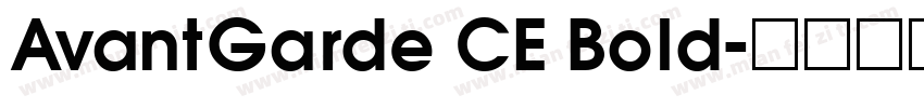 AvantGarde CE Bold字体转换